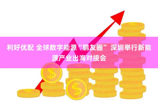 利好优配 全球数字能源“鹏友圈” 深圳举行新能源产业出海对接会