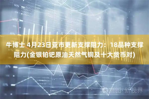 牛博士 4月23日亚市更新支撑阻力：18品种支撑阻力(金银铂钯原油天然气铜及十大货币对)